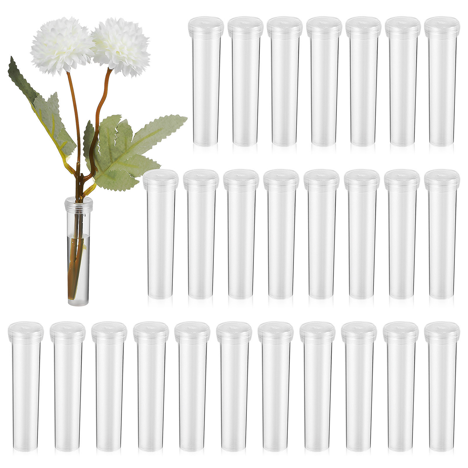 The Florist Supply - 100Pcs Flower Water Tubes Fresh Nutrient