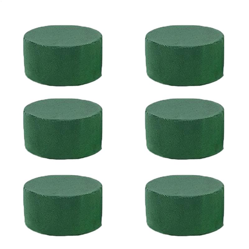 The Florist Supply - 6Pcs Round Floral Foam Bricks Artificial