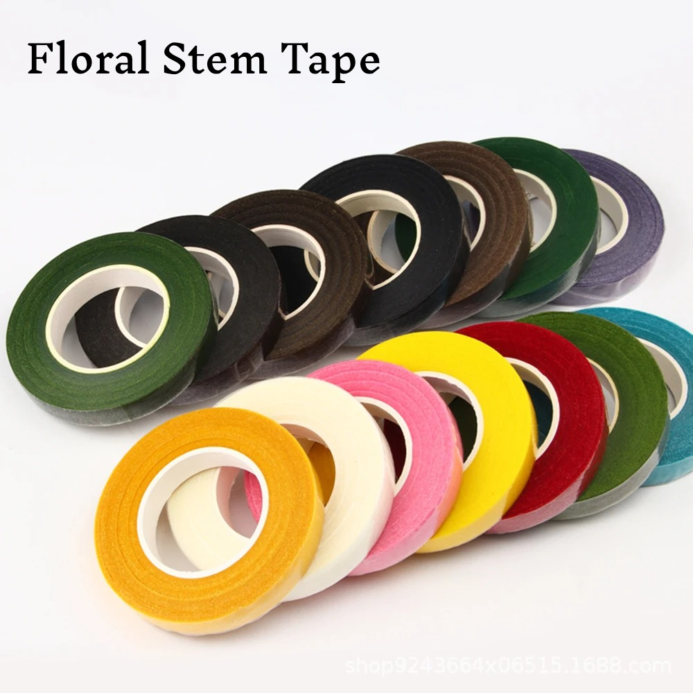 Floral Tape Green - Self-Adhesive Green Floral Tape for Artificial