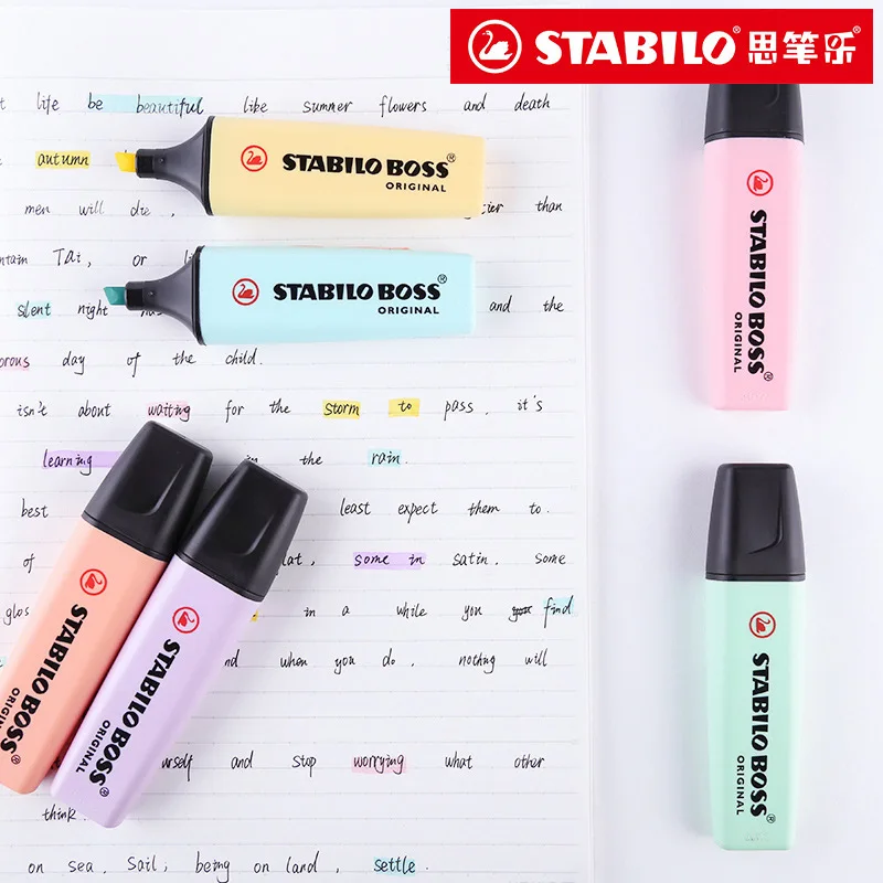 6 Colors STABILO BOSS Macaron  - Stabilo Marker Boss 评论和价格