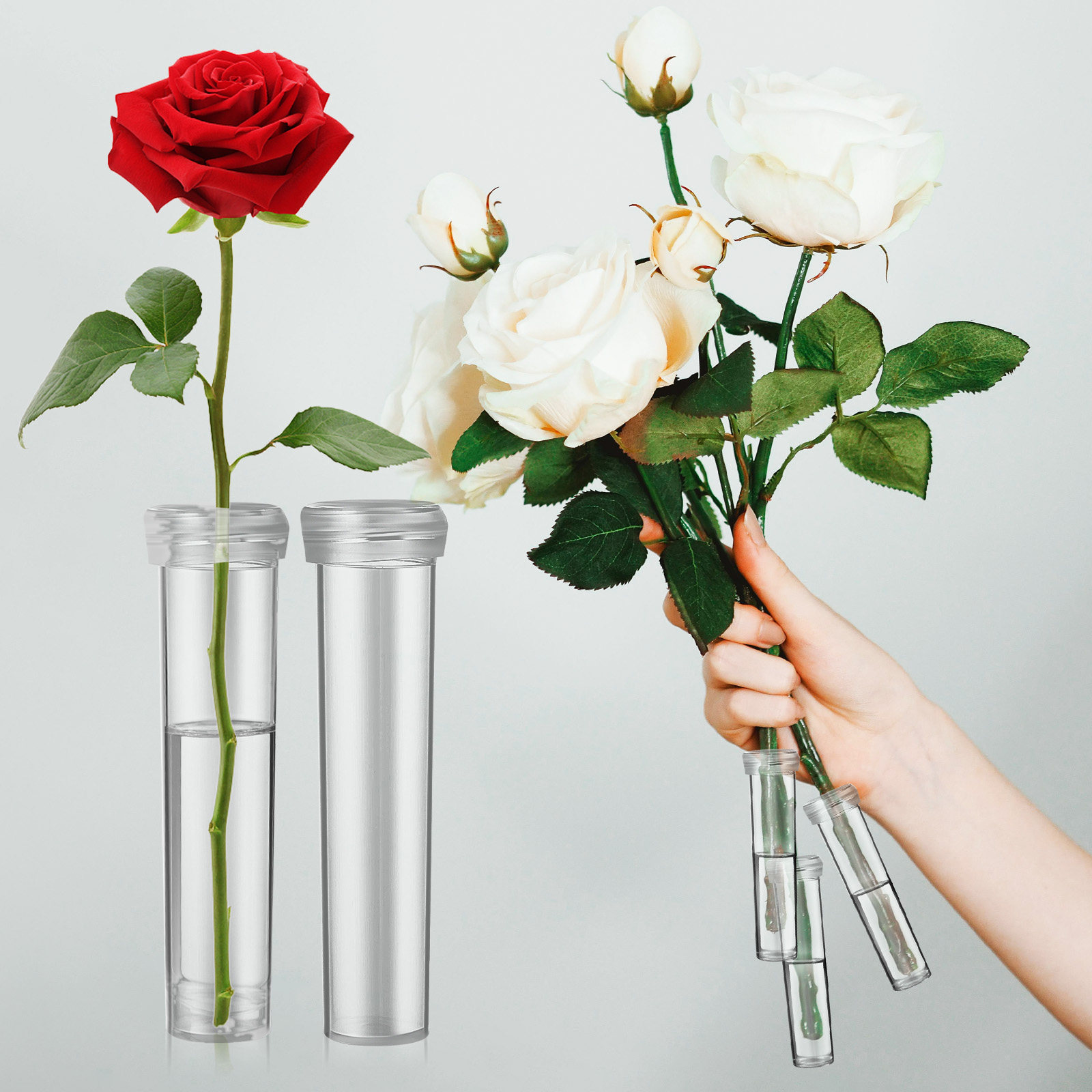 100Pcs Flower Water Tubes Fres - The Florist Supply 评论和价格