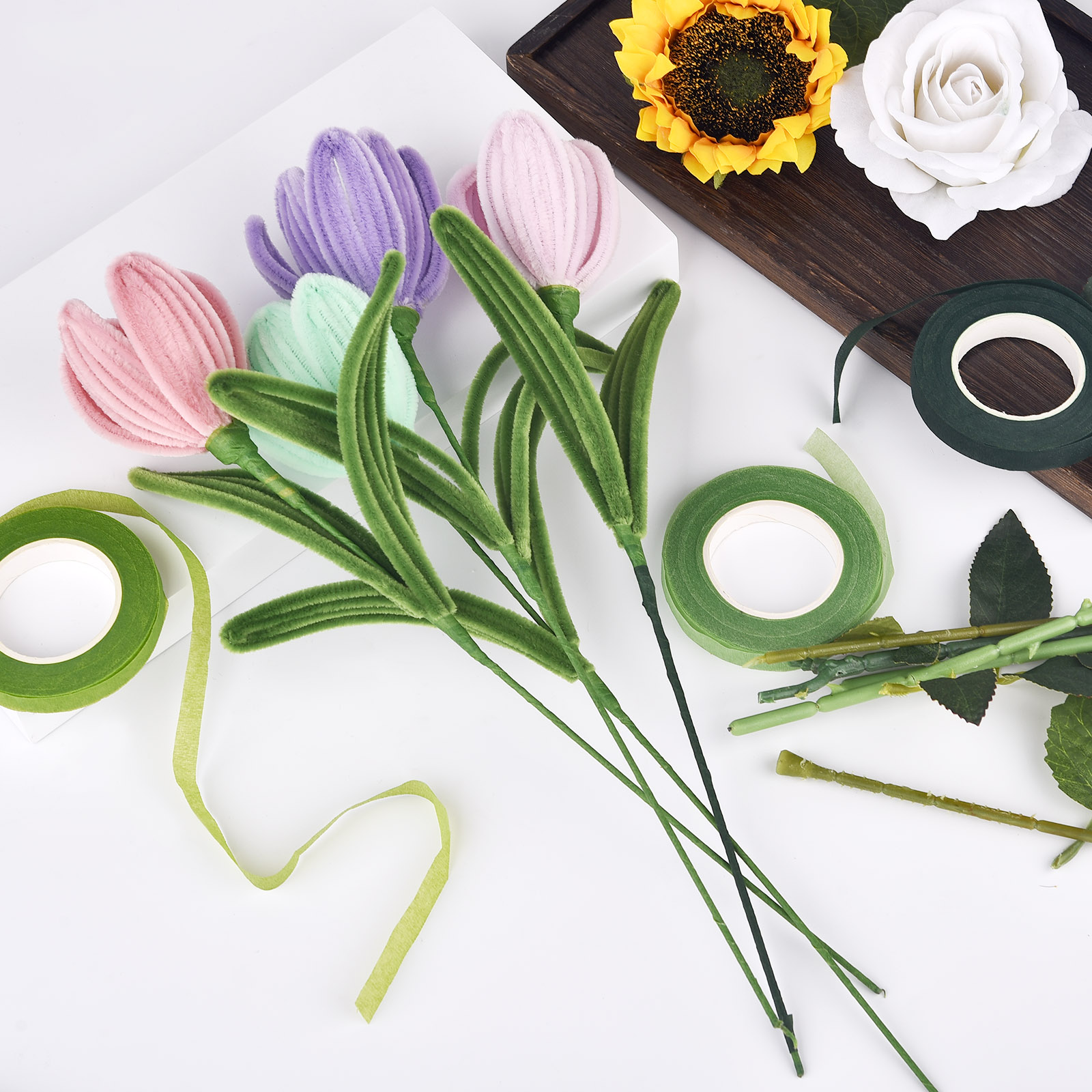 30yards Floral Stem Tape Corsa - Floral Tape Green 评论和价格