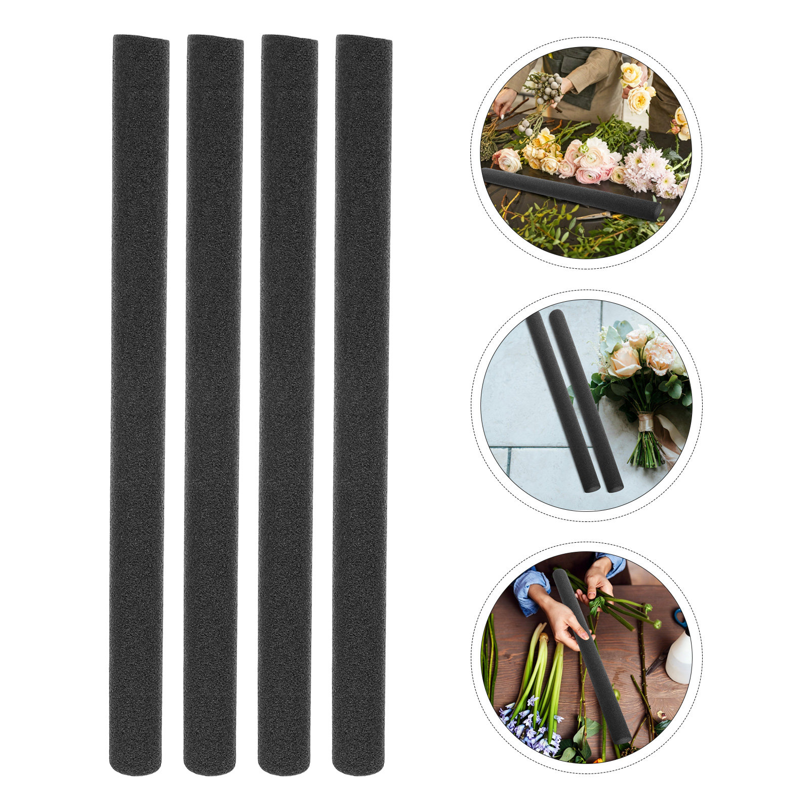 8Pcs Floral Foam Rods Black 1. - The Florist Supply 评论和价格