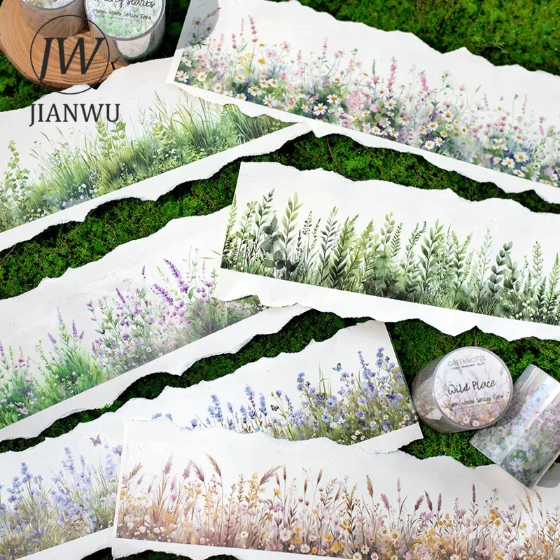 JIANWU 50mm*200cm Green Notes  - Floral Tape Green 评论和价格