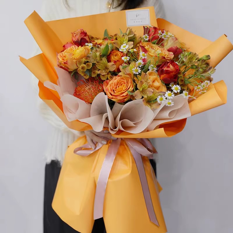Korean Style Solid Color Paper - Florist Supply Paper 评论和价格