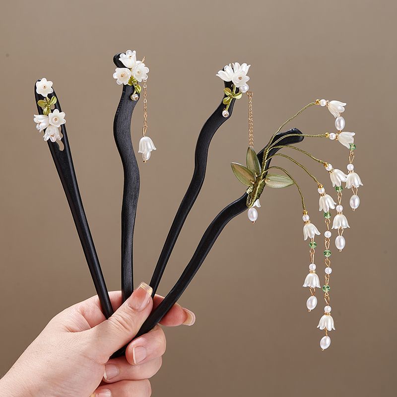 Wooden Flower Hairpin Vintage  - Supply Florist 评论和价格