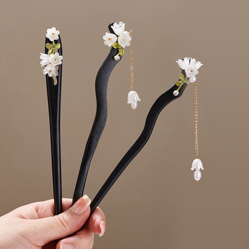 Wooden Flower Hairpin Vintage  - Supply Florist 评论和价格