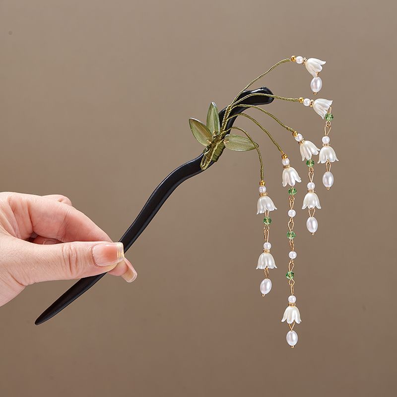 Wooden Flower Hairpin Vintage  - Supply Florist 评论和价格