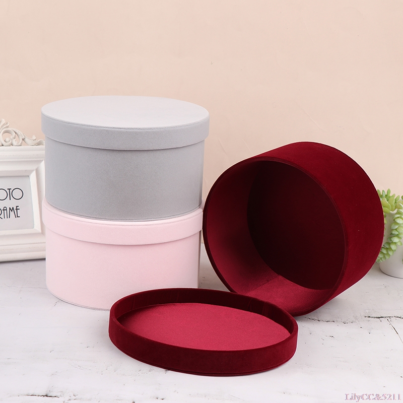 Velvet Round Flowers Box Gift  - The Florist Supply 评论和价格