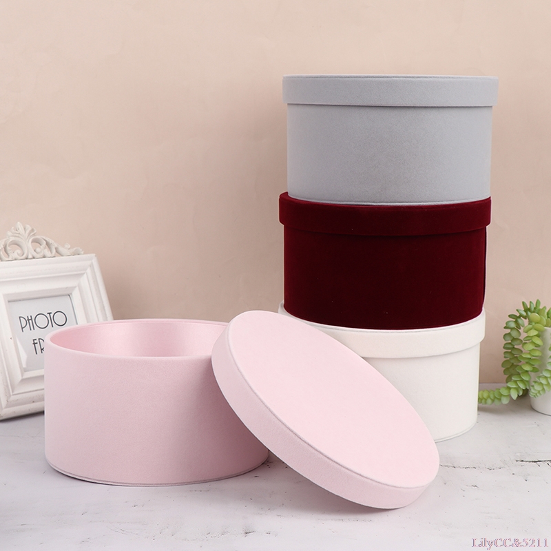 Velvet Round Flowers Box Gift  - The Florist Supply 评论和价格