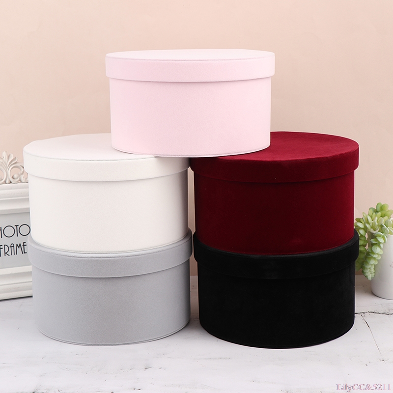Velvet Round Flowers Box Gift  - The Florist Supply 评论和价格