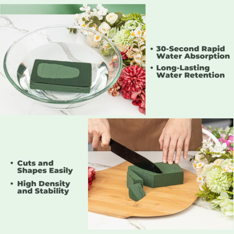 1/3/6Pcs Wet Fresh Floral Foam - Floral Foam Oasis 评论和价格