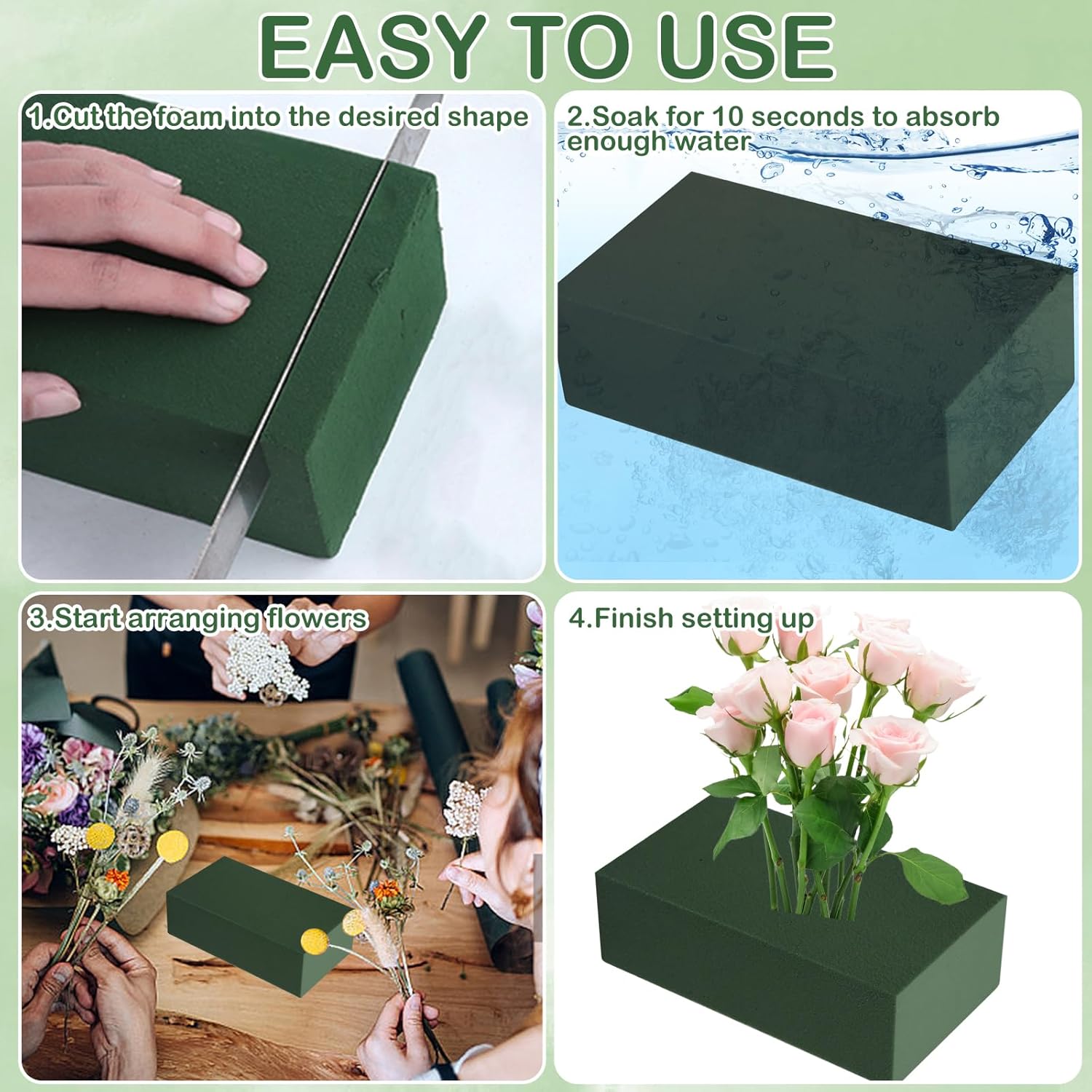 Absorbent Floral Foam Brick Cu - Floral Foam Oasis 评论和价格