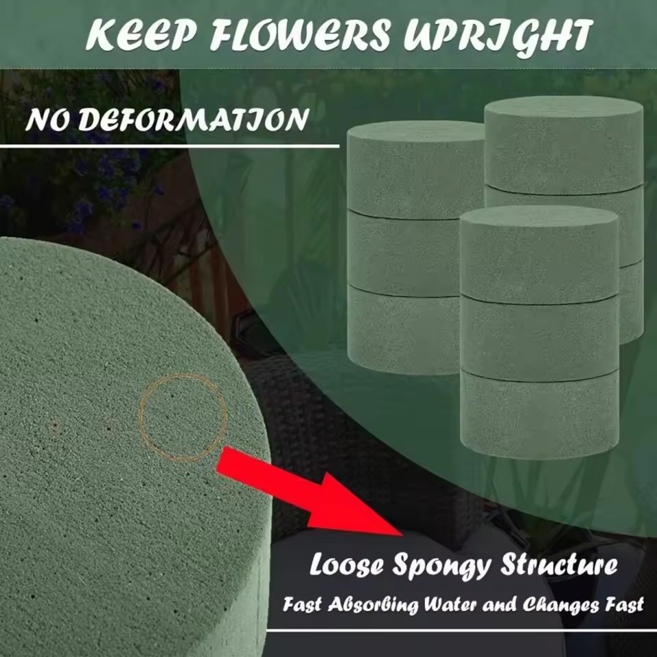 6PCS Green Floral Foam Round F - Floral Foam Oasis 评论和价格