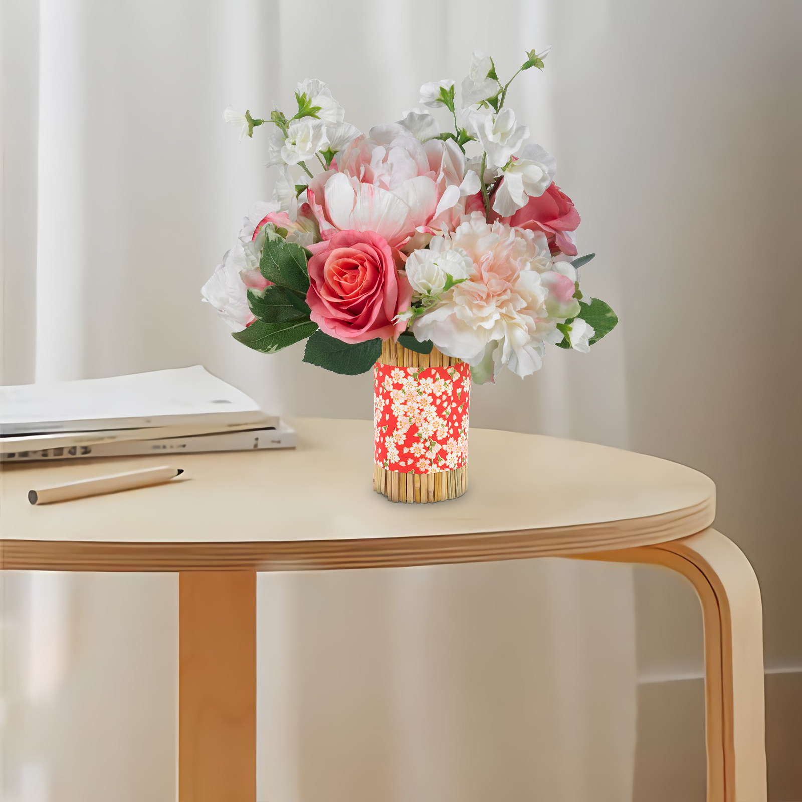 Straw Craft Decorative Vase Dr - The Florist Supply 评论和价格