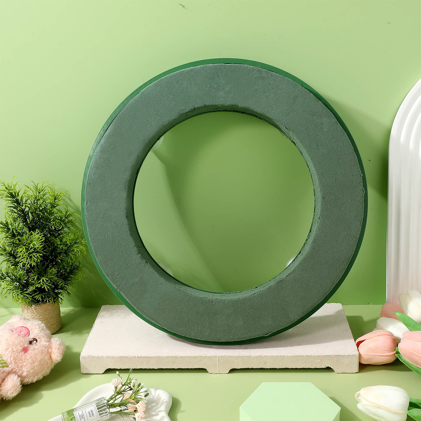 Small Flower Foam Ring Mud Blo - Florist Wreath Supply 评论和价格