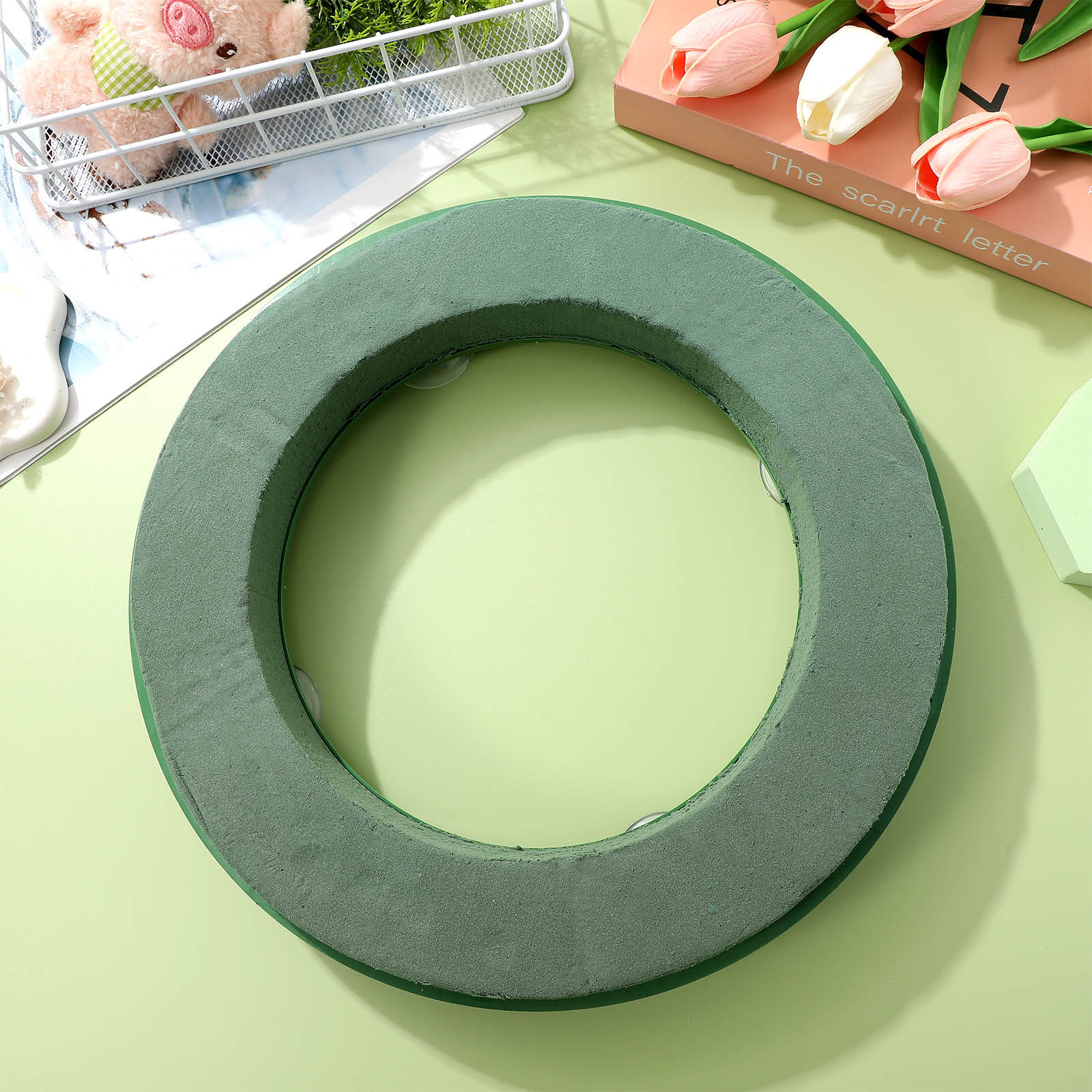 Small Flower Foam Ring Mud Blo - Florist Wreath Supply 评论和价格